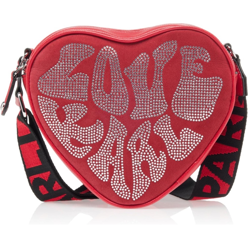 🎊🎉 HOST PICK - KARL LAGERFELD PARIS Embellished Heart Shaped Crossbody Bag NWT 🎊